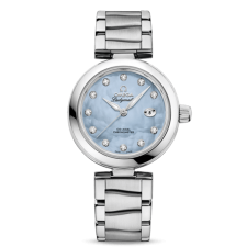 Omega De Ville Ladymatic Automatic Watch Ice-Blue Dial 34mm  