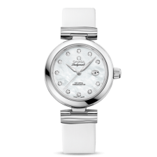 Omega De Ville Ladymatic Automatic Watch White MOP Dial 34mm  