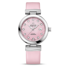 Omega De Ville Ladymatic Automatic Watch Pink Leather 34mm  