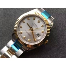 Rolex Datejust Swiss Automatic Watch-Yellow Gold-Diamonds Hour Markers 41MM