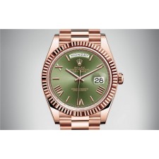 Rolex Day-Date 228235-0025 Swiss Automatic Watch Green Dial Presidential Bracelet 40MM