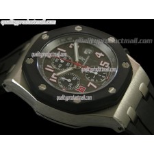 Audemars Piguet Royal Oak Orchard Limited Edition Chronograph-Grey Checkered Dial-Black Rubber Strap