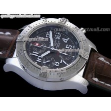 Breitling Skyland Avenger Chronograph-Grey Dial Grey Subdials-Brown Leather Bracelet