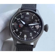 IWC Pilot 7 Days Swiss Automatic Chronograph Black Gray Dial  