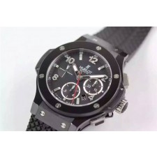 Hublot Big Bang Automatic Chronograph-Ceramic Bezel-Silver Ring