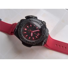 Strap: Red Rubber Strap (Antidust Quality) with Insignia Tang Buckle