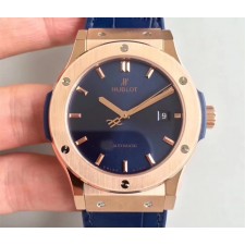 Hublot Classic Fusion Automatic Watch 542.OX.7180.LR Blue Dial 42mm