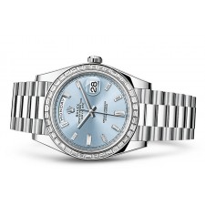 Rolex Day-Date 228396TBR Swiss 3255 Automatic Watch Ice-Blue Dial 40MM