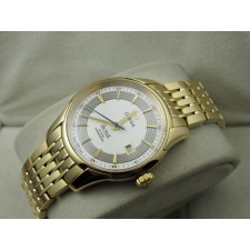 Omega De Ville Automatic Watch 18K Gold-Concentric Circle Dial-Stainless Steel Strap