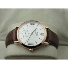 Piaget Altiplano Small Seconds Swiss 2824 Movement-Brown Strap White Dial