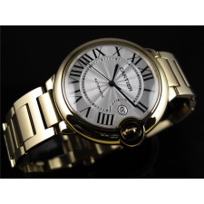 Cartier Ballon Bleu Silver White Swiss 2836 Automatic Man Watch W69006Z2