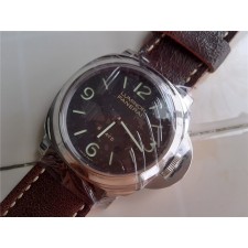 Panerai Luminor 8 Days Swiss Handwound Watch Black Dial