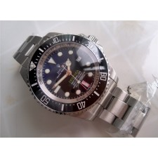 Rolex Sea Dweller DeepSea Automatic Watch-Blue and Black Dial White Dot Markers-Stainless Steel Oyster Bracelet 