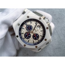 Audemars Piguet Royal Oak Offshore Swiss Chronograph 26402 Ceramic Full White