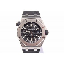 Audemars Piguet Royal Oak Swiss Automatic Watch Black Dial Black Rubber Strap