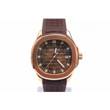 Patek Philippe Aquanaut Swiss Automatic Watch-Brown Dial Brown Rubber Strap