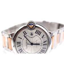 High-end Replica Cartier Watches - Ballon Blue Rose Gold 42mm for Men.