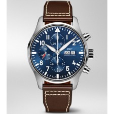 IWC Pilot Le Petit Prince Swiss Replica Watch Chronograph IW377714 Blue Dial 43mm