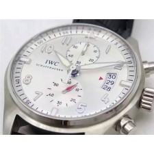 IWC Pilot Swiss Automatic Chronograph White Dial