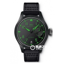 IWC Pilot Top Gun Automatic Watch IW501903-Black Dial-Black Nylon Leather Strap
