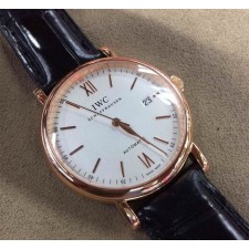 Top Sale IWC Portofino Swiss Genuine 2824-2 Automatic Watch Rose Gold