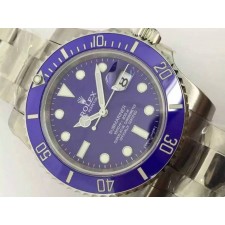 Rolex Submariner Automatic 116610LB-Luminous Blue Dial-Stainless Steal Strap