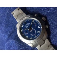 Rolex Daytona Swiss Chronograph-Blue Dial Numeral Markers-Titanium Steel Case