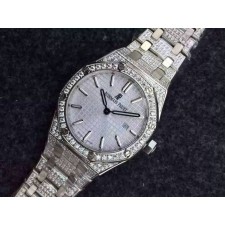 Audemars Piguet Royal Oak Swiss Quartz Watch Diamonds For Women