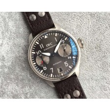 IWC Pilot 7 Days Automatic Watch-Dark Gray Dial Brown Leather