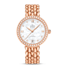 Omega De Ville Prestige-Dewdrop Automatic Watch Rose Gold  