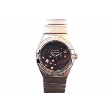 Omega Constellation Automatic Women Watch-Stars Black Dial Stainless Steel