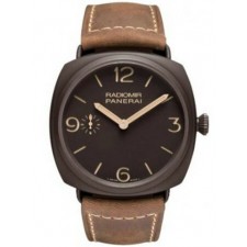 Panerai Radiomir Swiss Handwound Watch Black Dial PAM00504