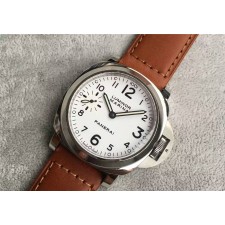 Panerai PAM113 Manual Handwound Watch - Brown Leather Strap