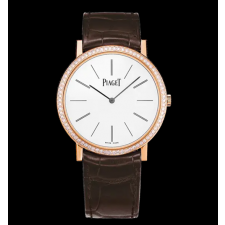 Piaget Altiplano Hand-Wound Watch Steel White Dial 38mm