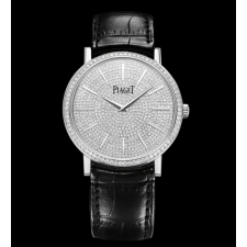 Piaget Altiplano Hand-Wound Watch Steel White Dial 38mm