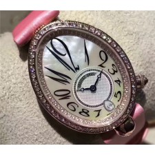 Breguet Reine De Naples Automatic Watch Pink Strap