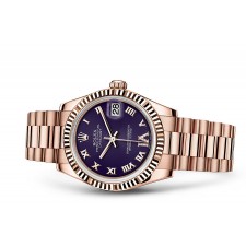 Rolex Datejust Ladies 178275F-0033 Swiss Automatic Purple Dial 31MM