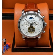 Patek Philippe Complication 396480 Day-Night Cycle Swiss Automatic Watch Gemstone Marker White