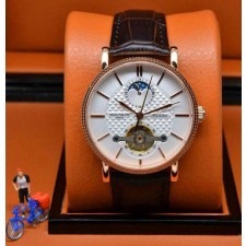 Patek Philippe Complication 369500 Automatic Tourbillon Watch Rose Gold White Dial