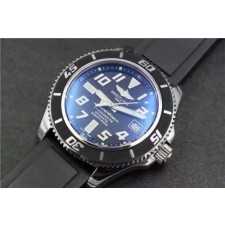 Breitling Superocean Swiss 2824-2 Movement-Super Luminous-Black Rubber Bracelet