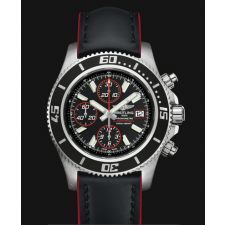 Breitling SuperOcean Swiss Automatic Chronograph-Orange Hand SS Strap