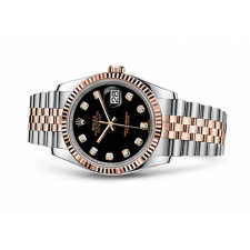 Rolex Datejust 116231-0056 Swiss Automatic Rose Gold Black Dial Jubilee Bracelet 36MM