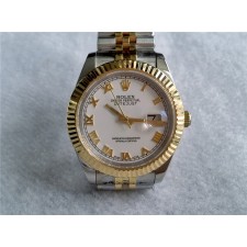 Rolex Datejust II 18K Gold Two toned - Gorgeous White Dial 