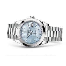 Rolex Day-Date 228206 Swiss 3235 Automatic Watch Ice Blue Dial Presidential Bracelet 40MM