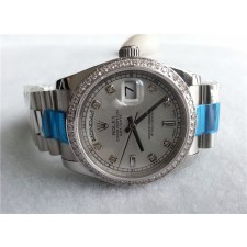 Rolex Day-Date Swiss Automatic Watch Diamonds Bezel 36MM