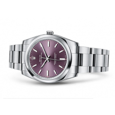 Rolex Oyster Perpetual Time Swiss Automatic Watch 34mm Purple Dial