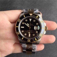 Rolex Submariner Black Dial Diamonds Hour Markers Swiss Automatic Watch