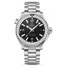 Omega Seamaster Planet Ocean 600m Diamond Watch for Ladies Black 39.50mm