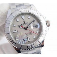 Rolex Yacht-Master 2836 Automatic Watch Silver Gray Dial (Clone)