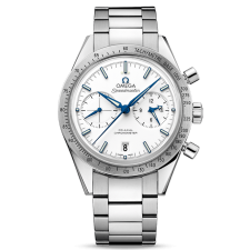 Omega Speedmaster 57 Chronograph White Dial 41.5mm 